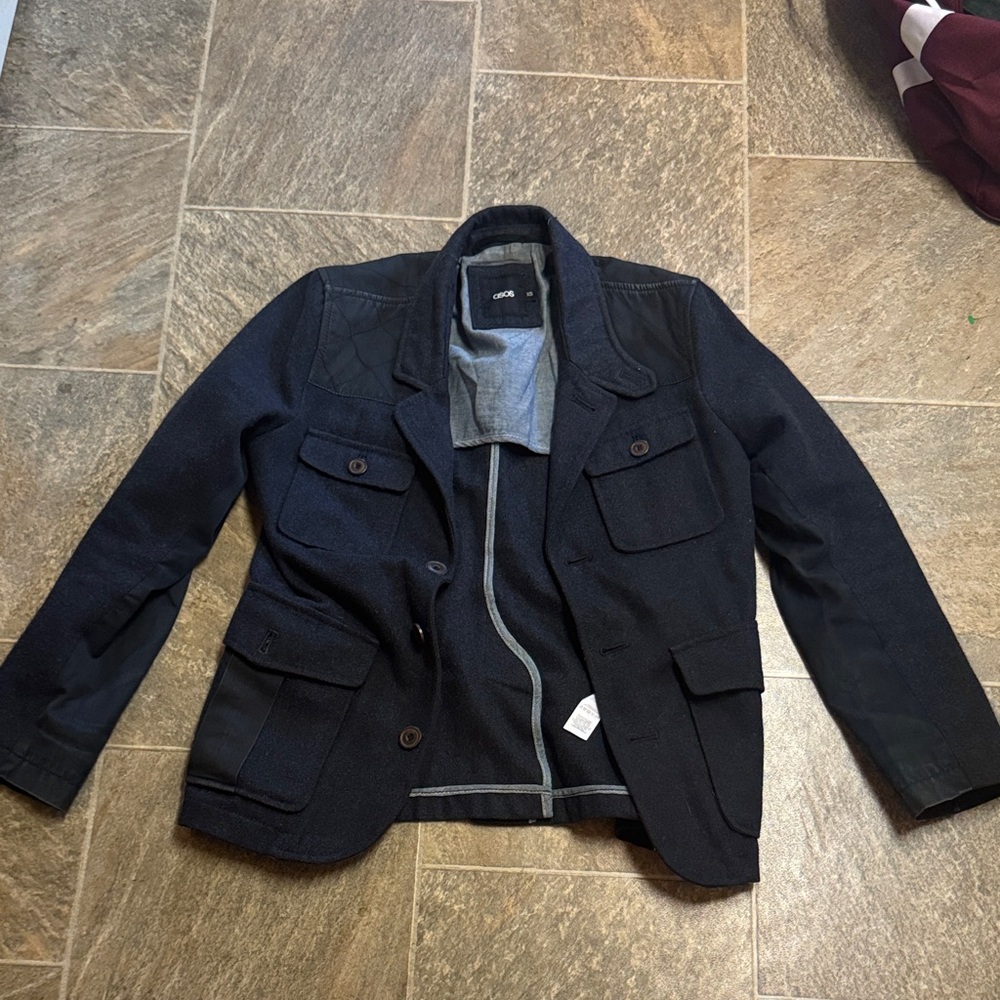 ASOS Men's Navy Military Jacket